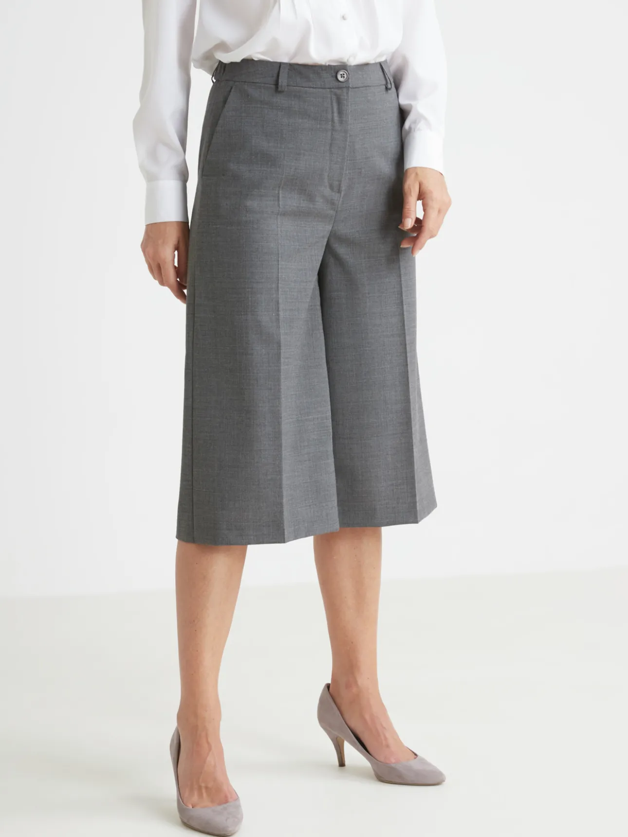 Jupe-culotte élastiquée dos