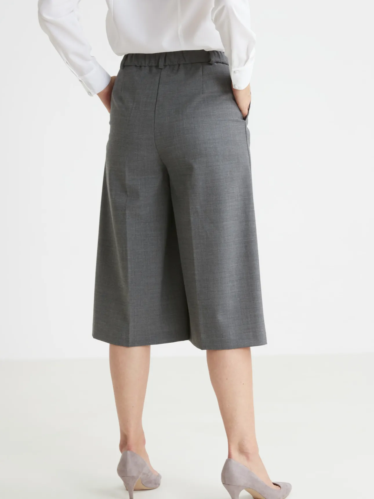 Jupe-culotte élastiquée dos