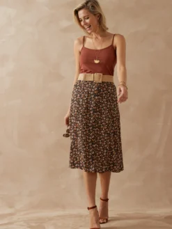 Jupe toute boutonnée