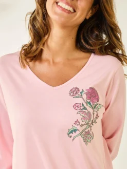 Lot 2 chemises de nuit forme t-shirt