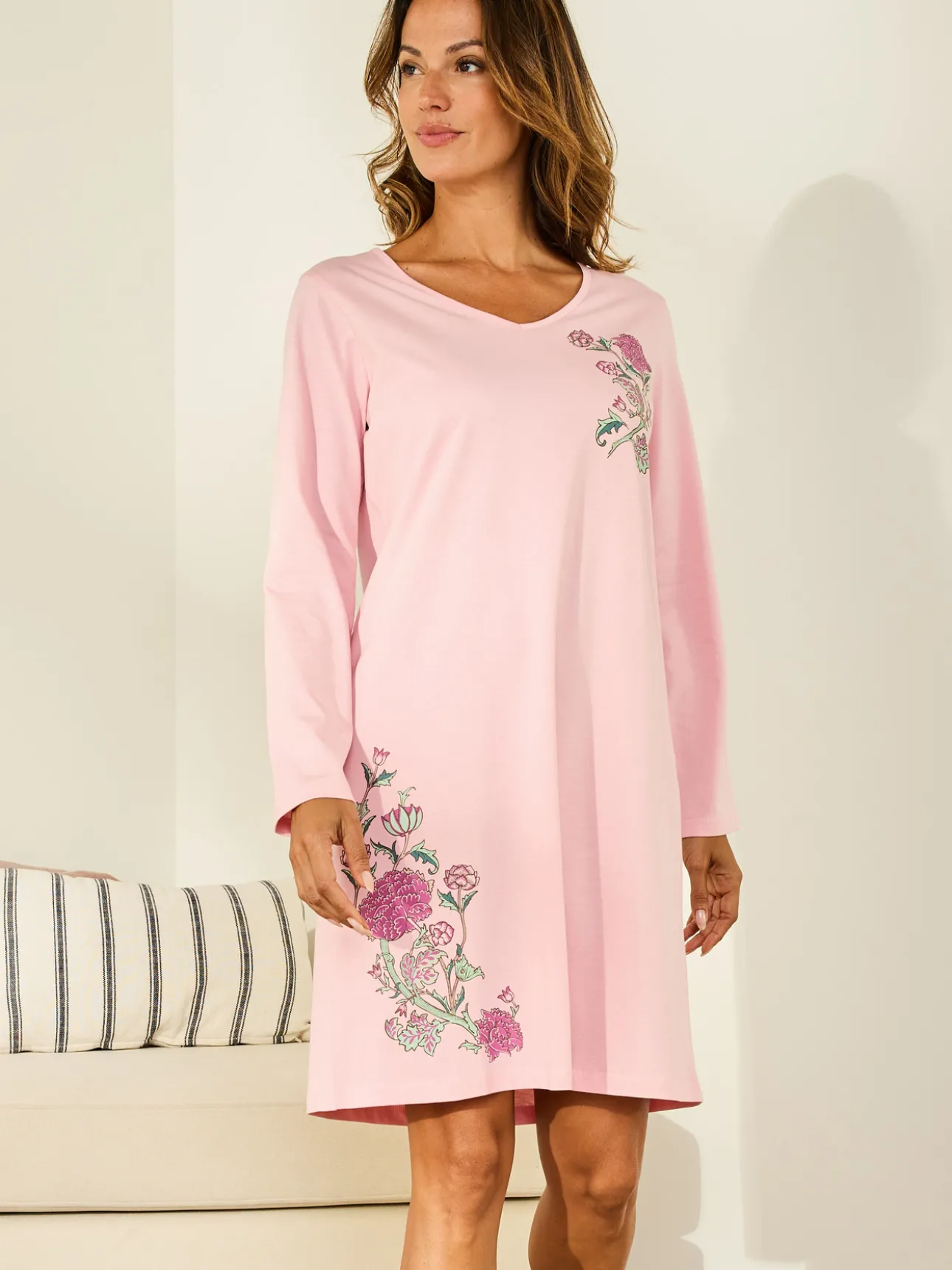 Lot 2 chemises de nuit forme t-shirt