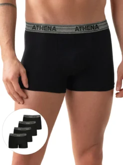 Lot de 4 boxers Basic Coton