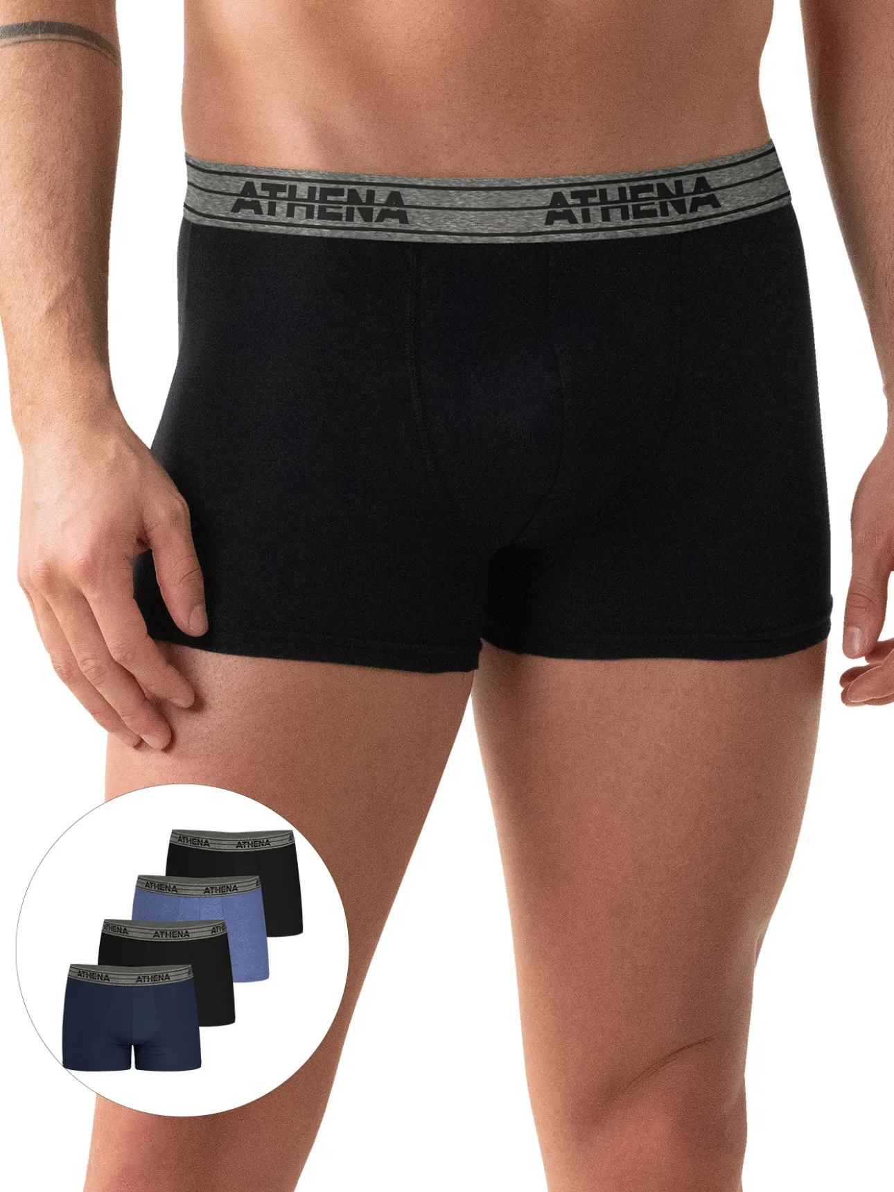 Lot de 4 boxers Basic Coton