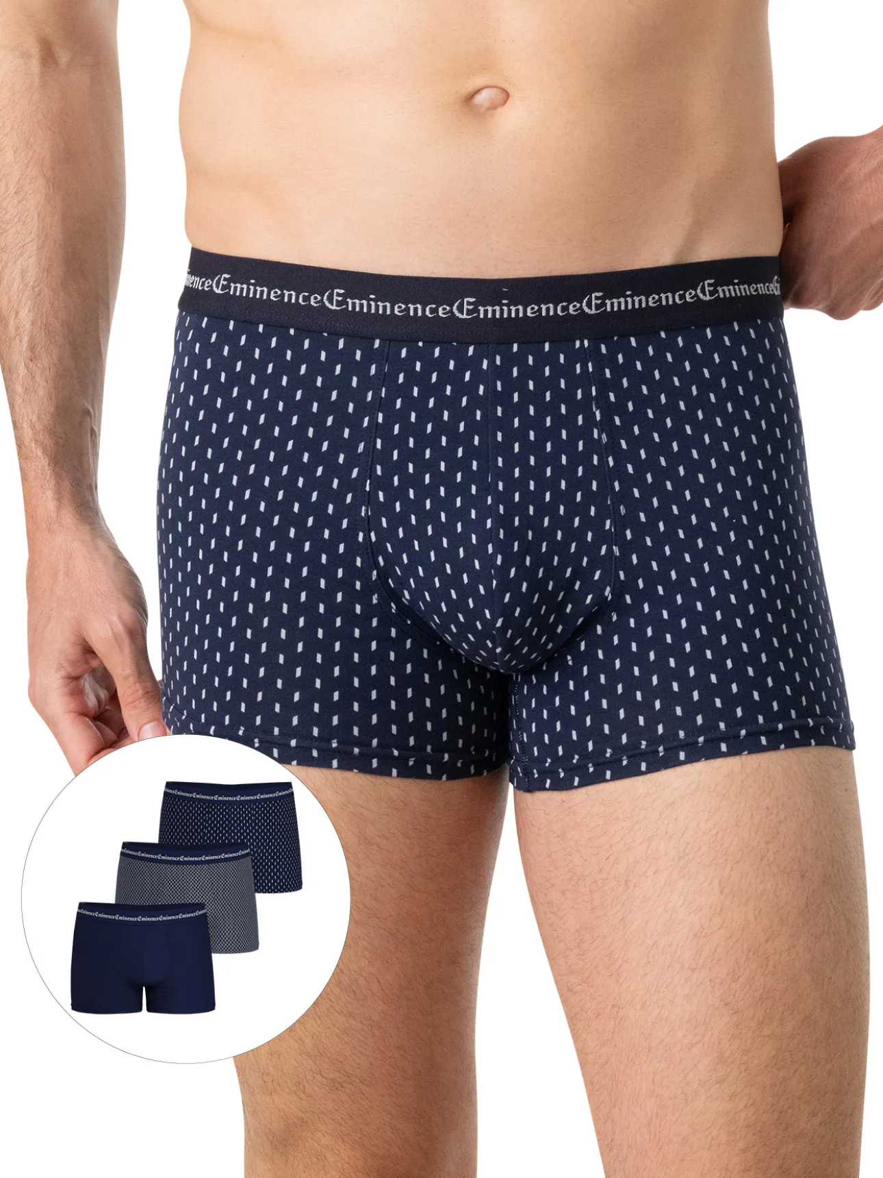 Lot de 3 boxers Business Print