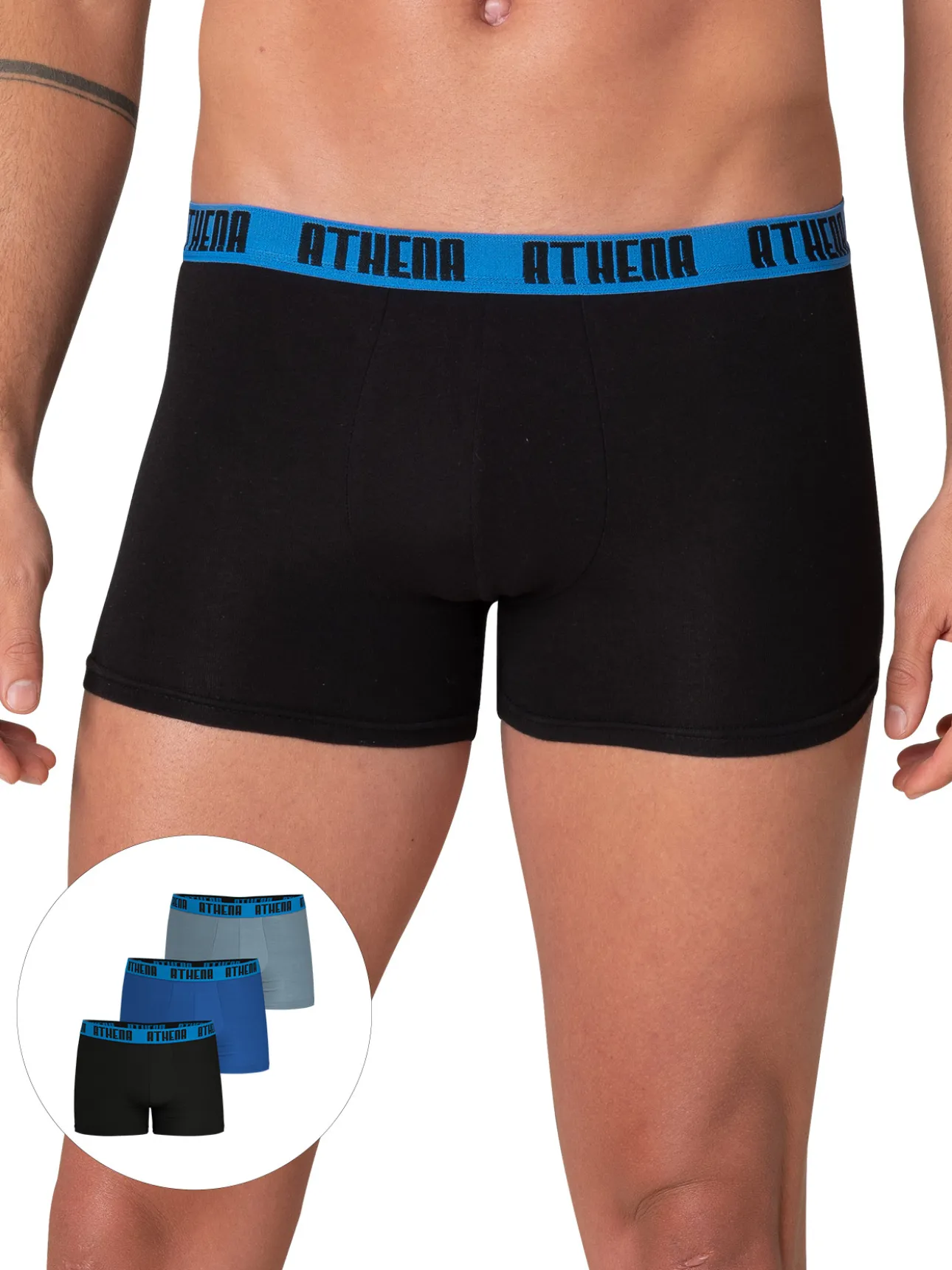 Lot de 3 boxers homme Basic Color