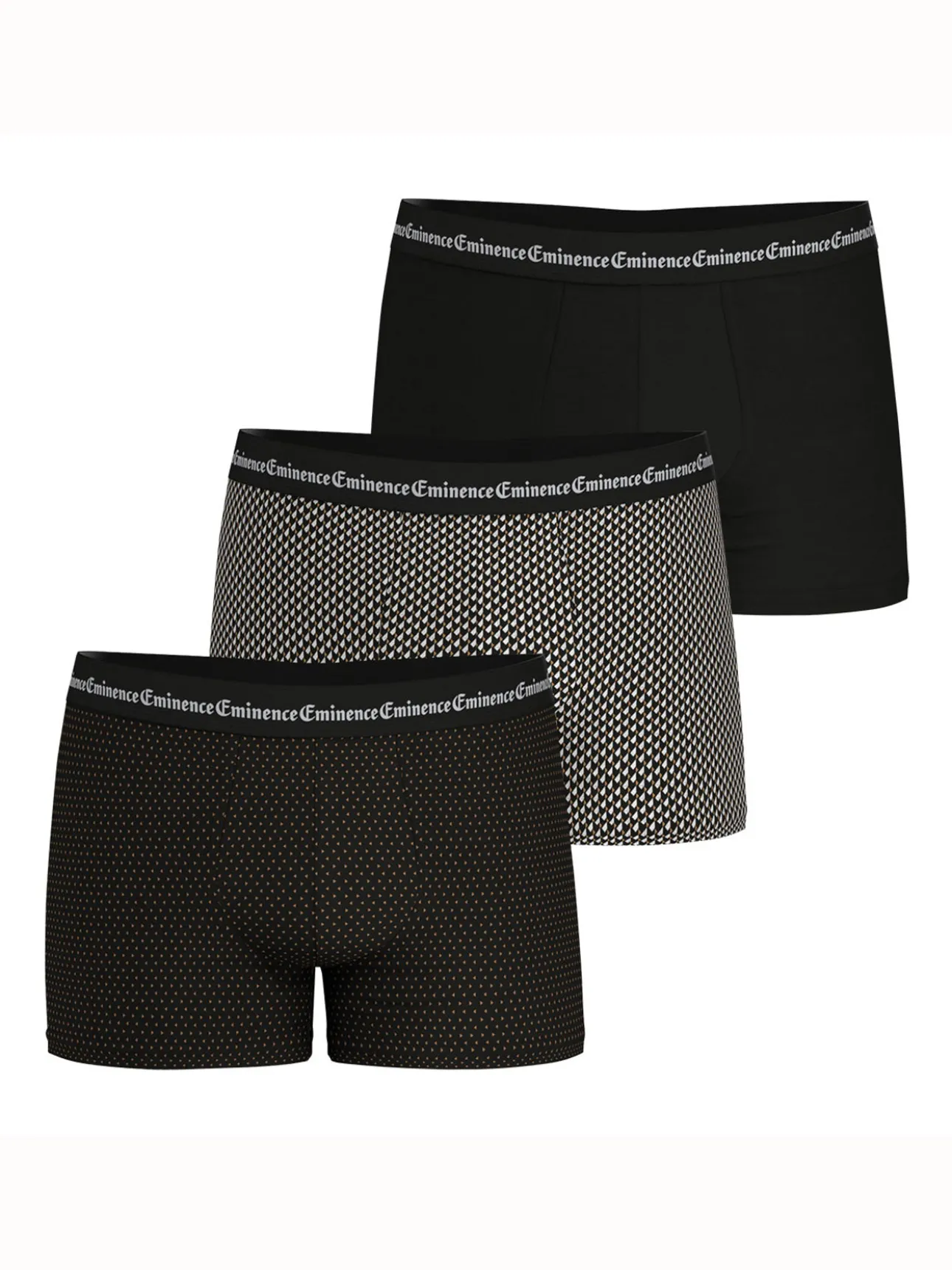 Lot de 3 boxers homme Business Print