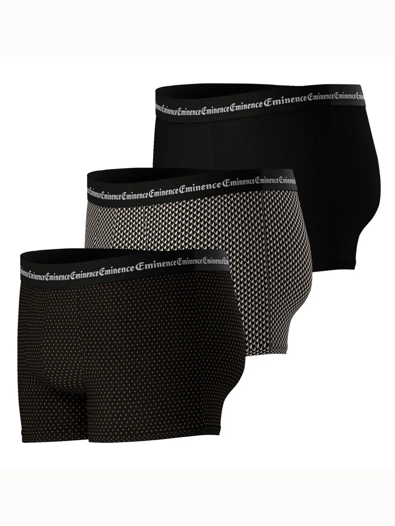 Lot de 3 boxers homme Business Print