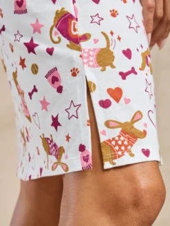 Lot de 2 chemises de nuit courtes coton
