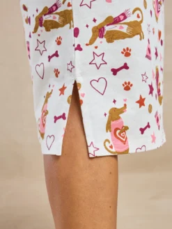 Lot de 2 chemises de nuit longues coton