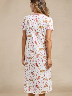 Lot de 2 chemises de nuit longues coton