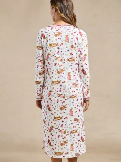 Lot de 2 chemises de nuit longues coton
