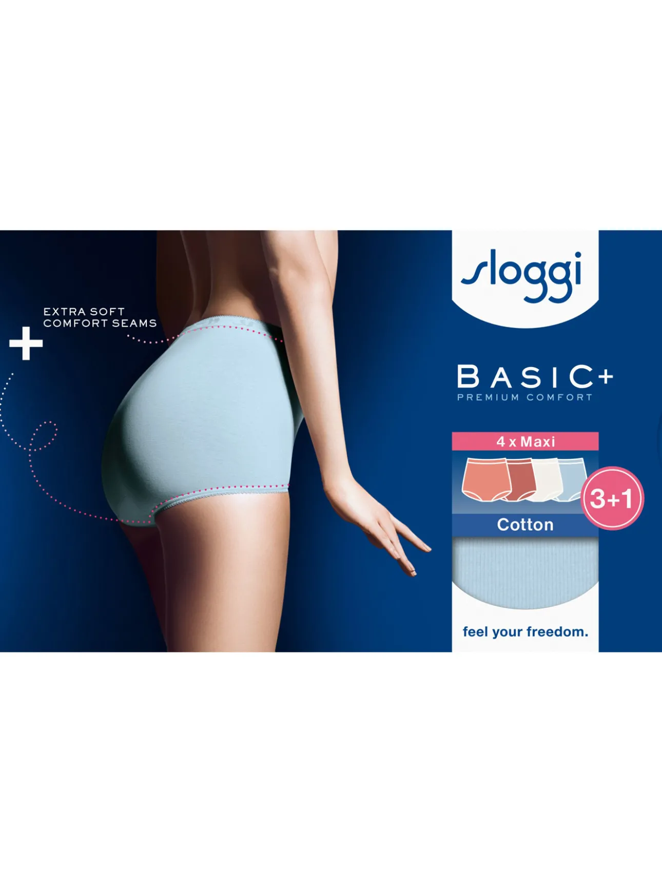 Lot de 4 culottes Basic+