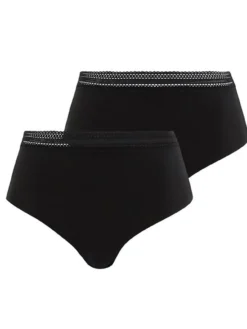 Lot de 2 culottes hautes Invisible Coton