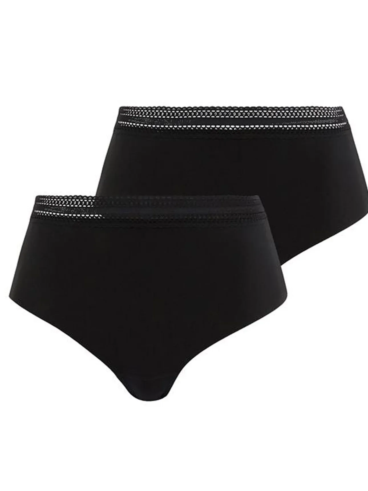 Lot de 2 culottes hautes Invisible Coton