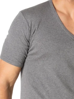 Lot de 2 maillots col V manches courtes