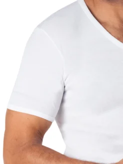 Lot de 2 maillots col V manches courtes