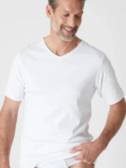 Lot de 2 maillots de corps chauds col V