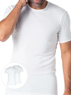 Lot de 2 maillots de corps col rond
