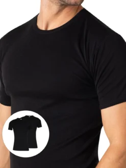 Lot de 2 maillots de corps col rond