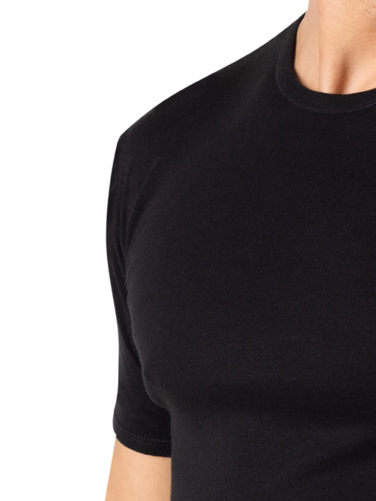 Lot de 2 maillots de corps col rond