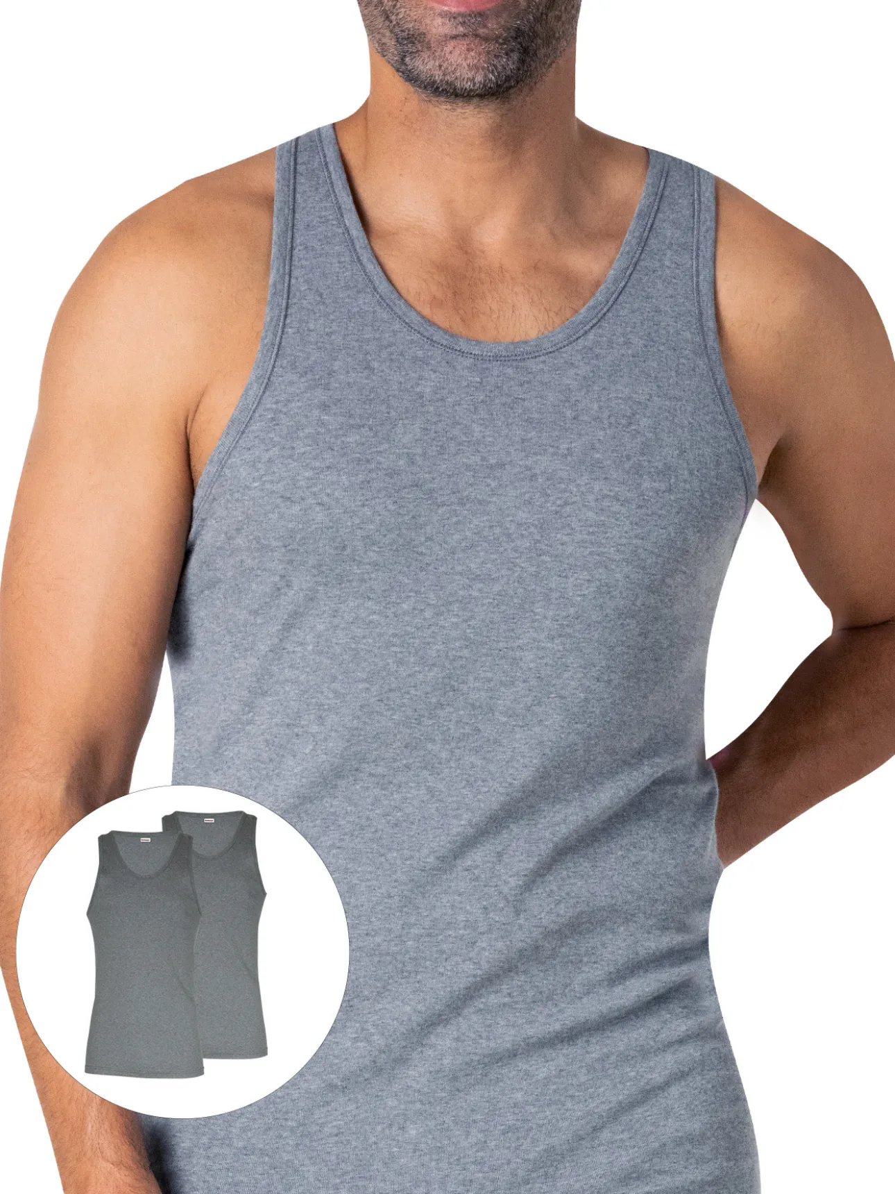 Lot de 2 maillots de corps sans manches
