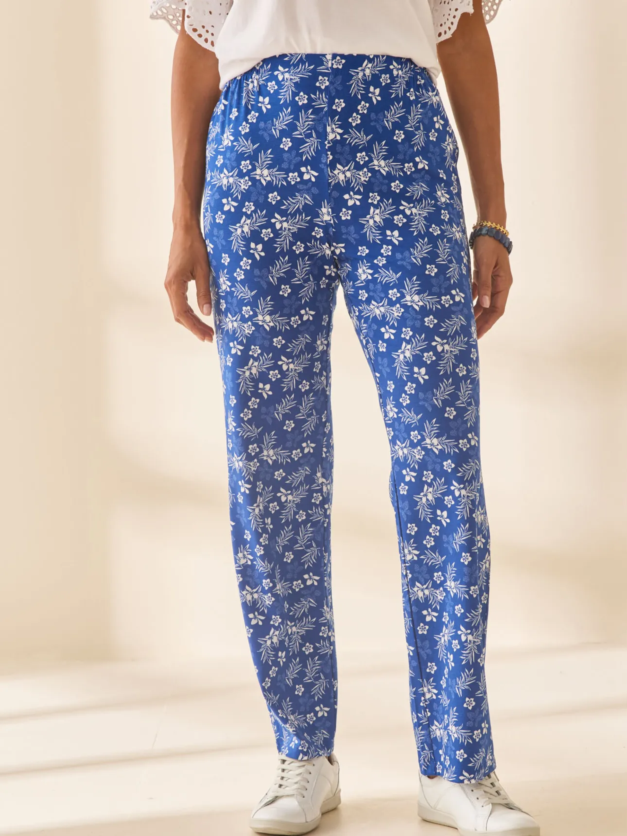 Lot de 2 pantalons élastiqués en maille