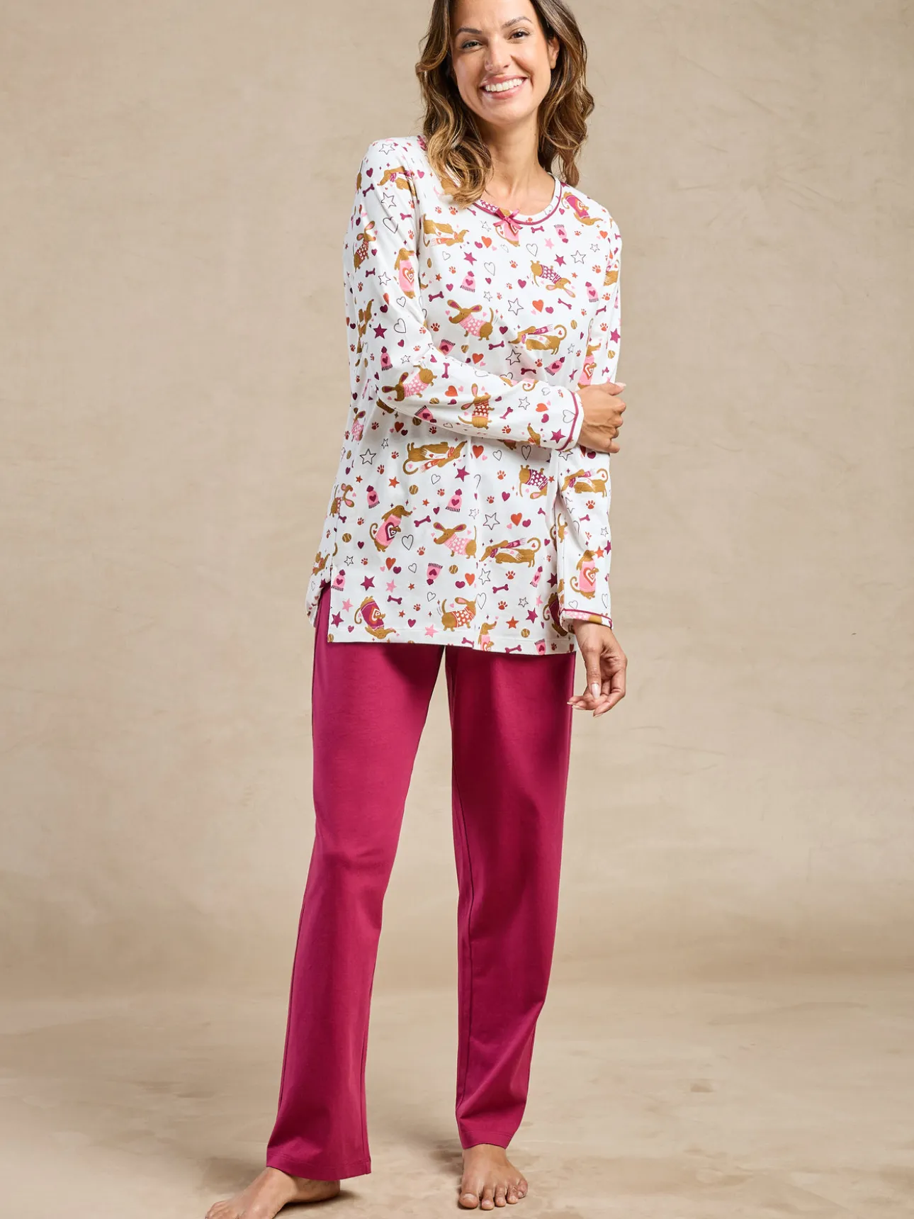 Lot de 2 pyjamas en jersey pur coton
