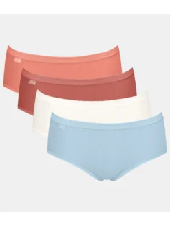 Lot de 4 slips midi Basic +