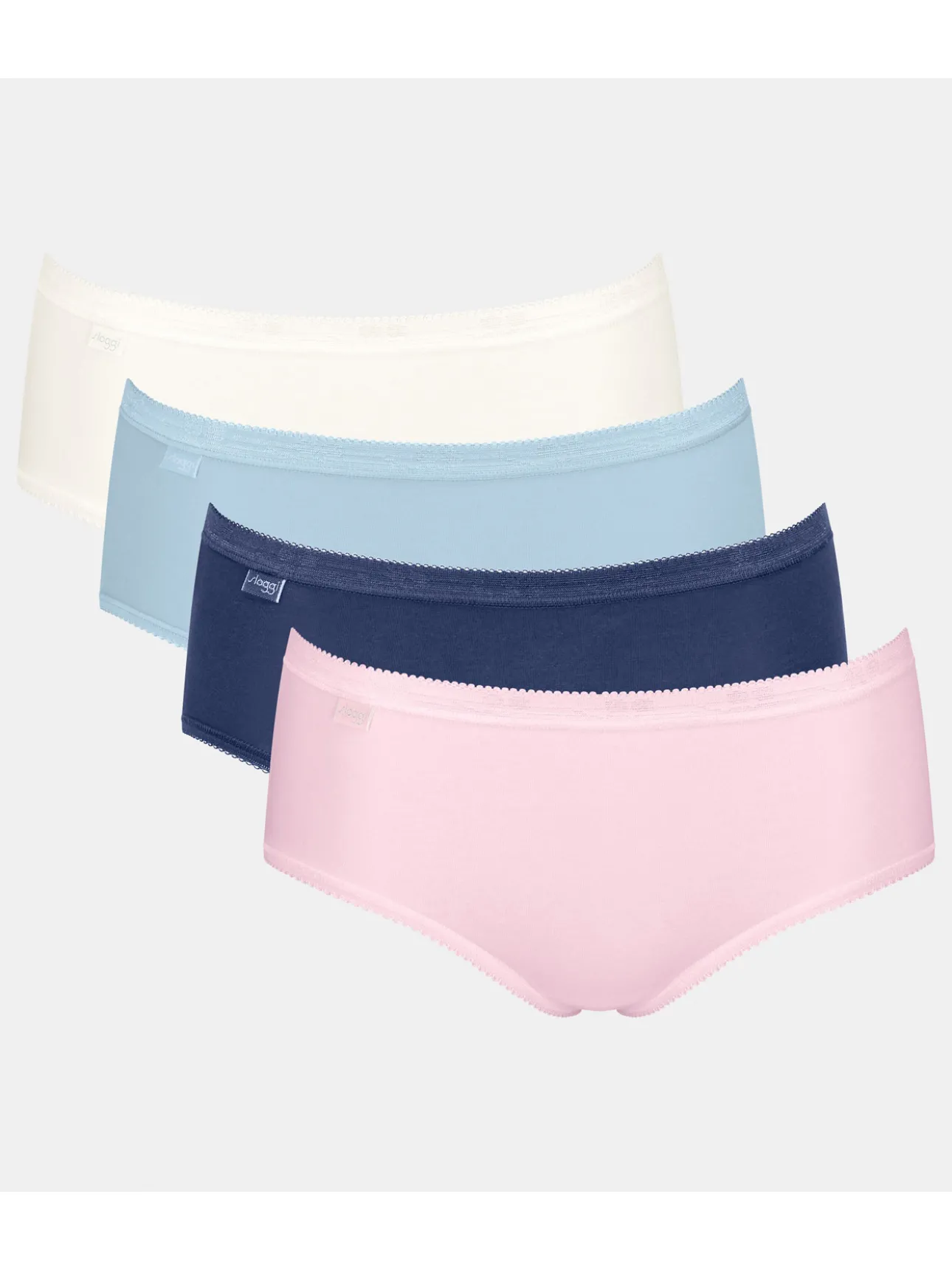 Lot de 4 slips midi Basic +