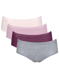 Lot de 4 slips midi Basic +