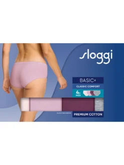 Lot de 4 slips midi Basic +