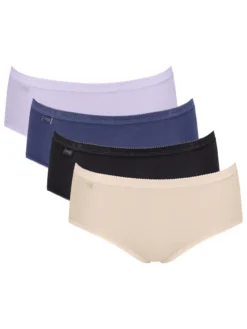 Lot de 4 slips midi Basic +