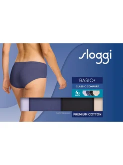 Lot de 4 slips midi Basic +