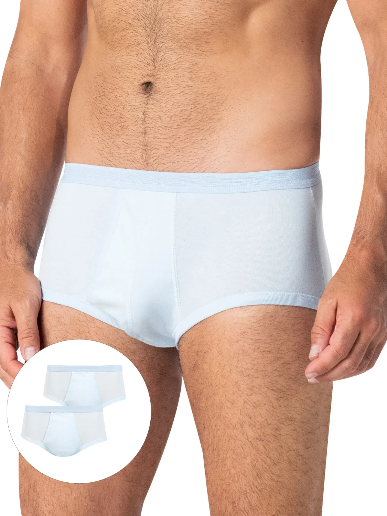 Lot de 2 slips ouverts taille haute
