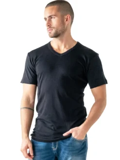 Lot de 2 tee-shirts col V coton bio
