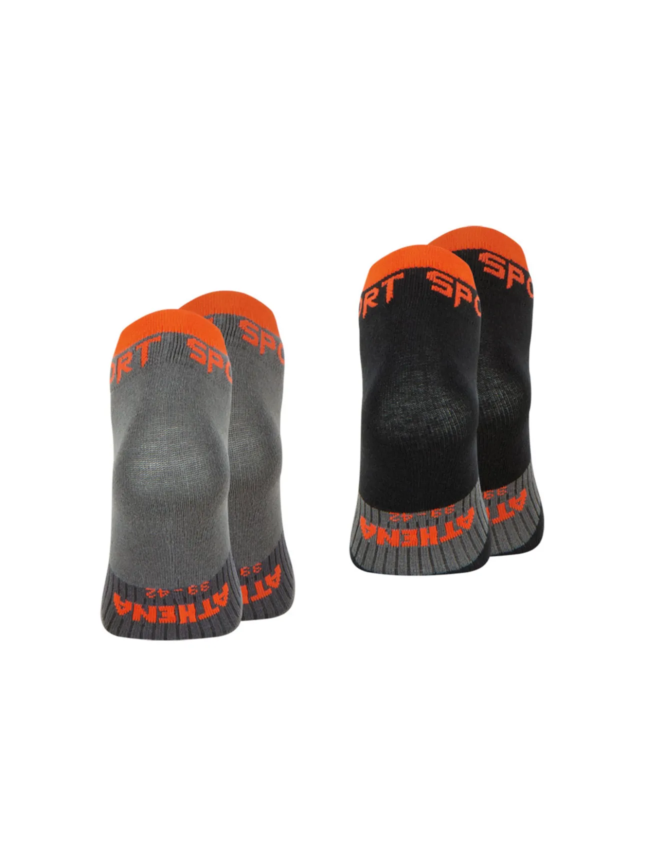 Lot 2 paires de socquettes homme Running