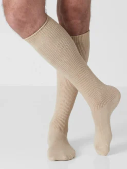 Lot 2 paires mi-bas pieds larges