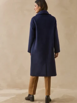 Manteau long avec écharpe amovible