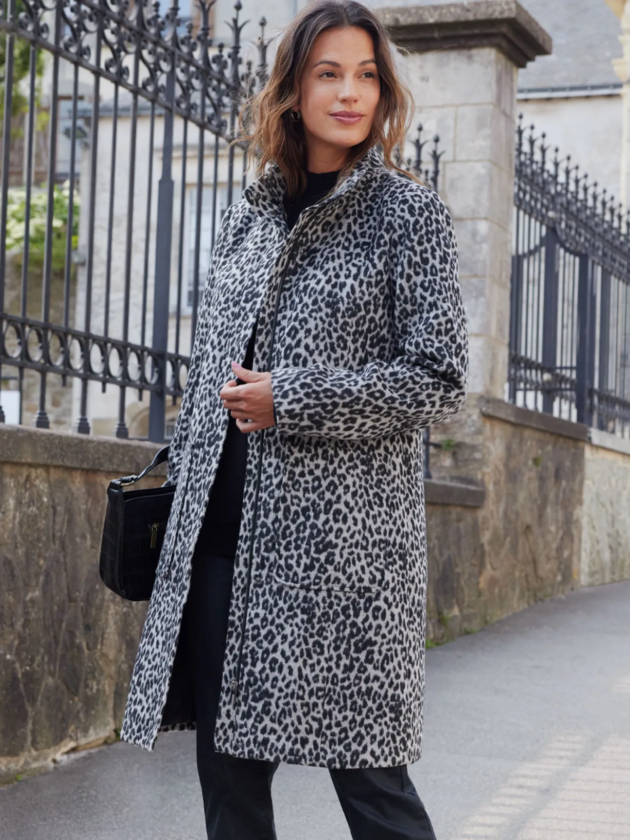 Manteau zippé tout doublé