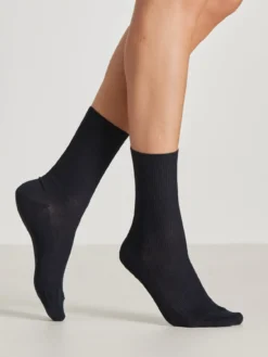 Mi-chaussettes coton lot de 2 paires