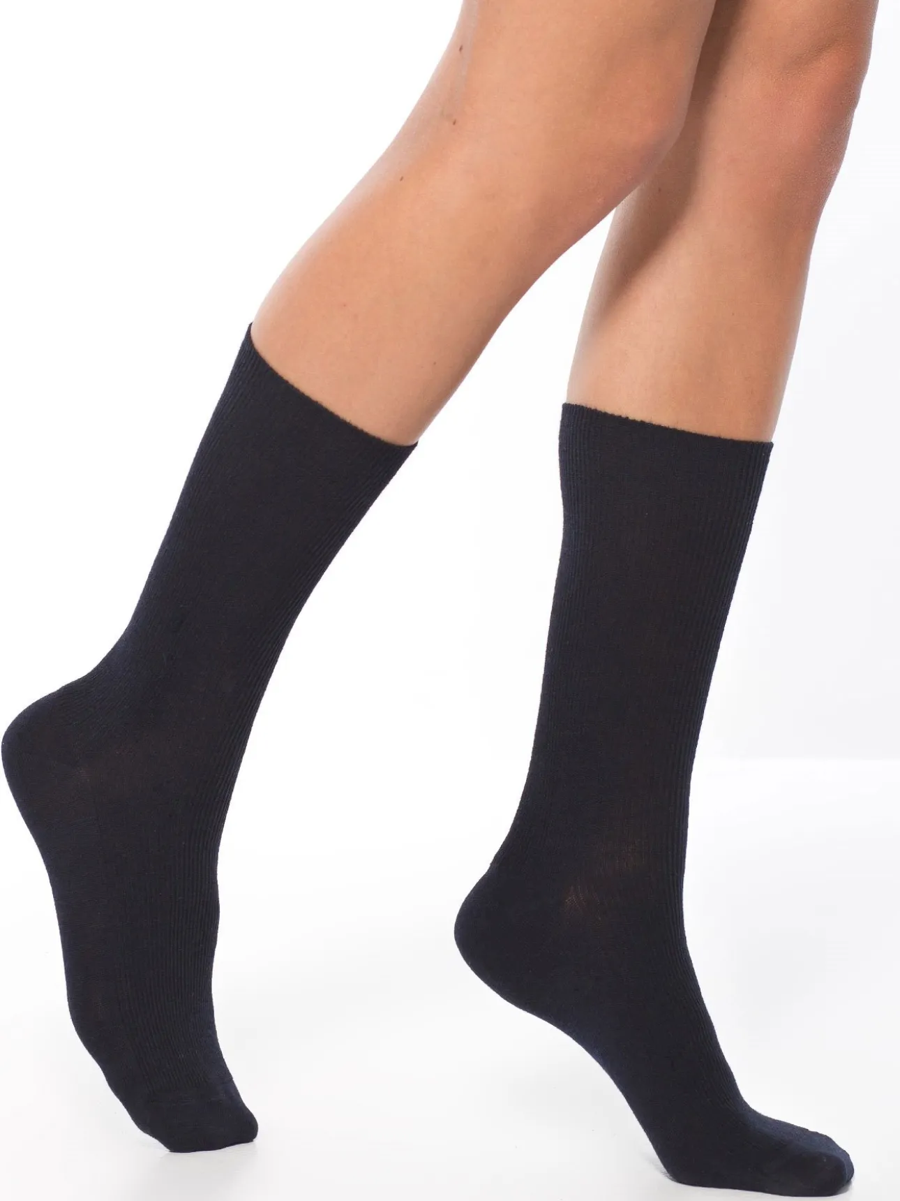 Mi-chaussettes laine lot de 2 paires