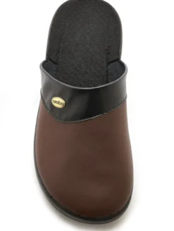 Mules mixtes cuir intérieur éponge