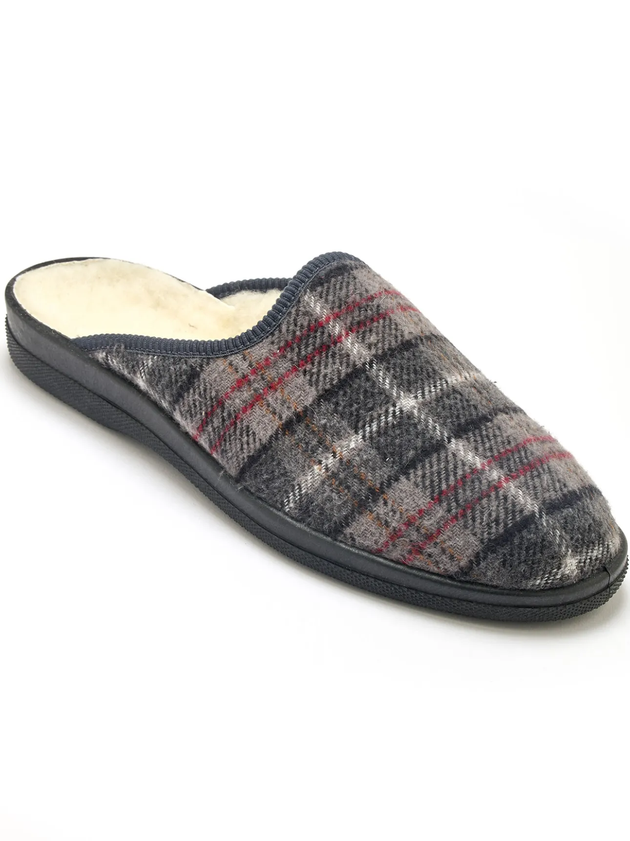 Mules mixtes fourrées laine majoritaire