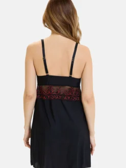 Nuisette sexy dentelle et microfibre
