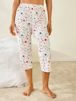 Pantacourt de pyjama en coton