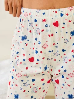 Pantacourt de pyjama en coton