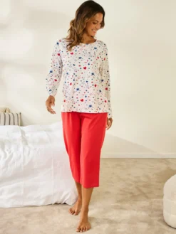 Pantacourt de pyjama en coton
