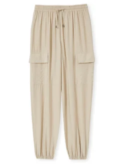 Pantalon cargo élastiqué