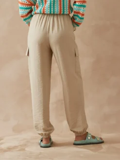 Pantalon cargo élastiqué