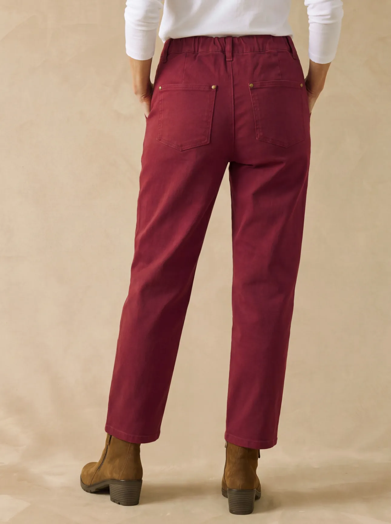 Pantalon cargo 7/8ème élastiqué